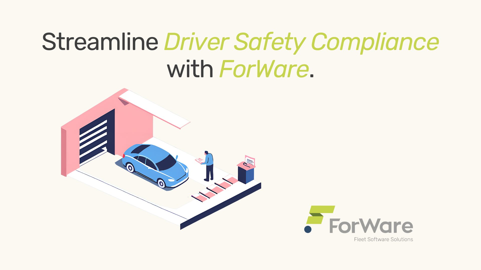 Car being checked in a garage